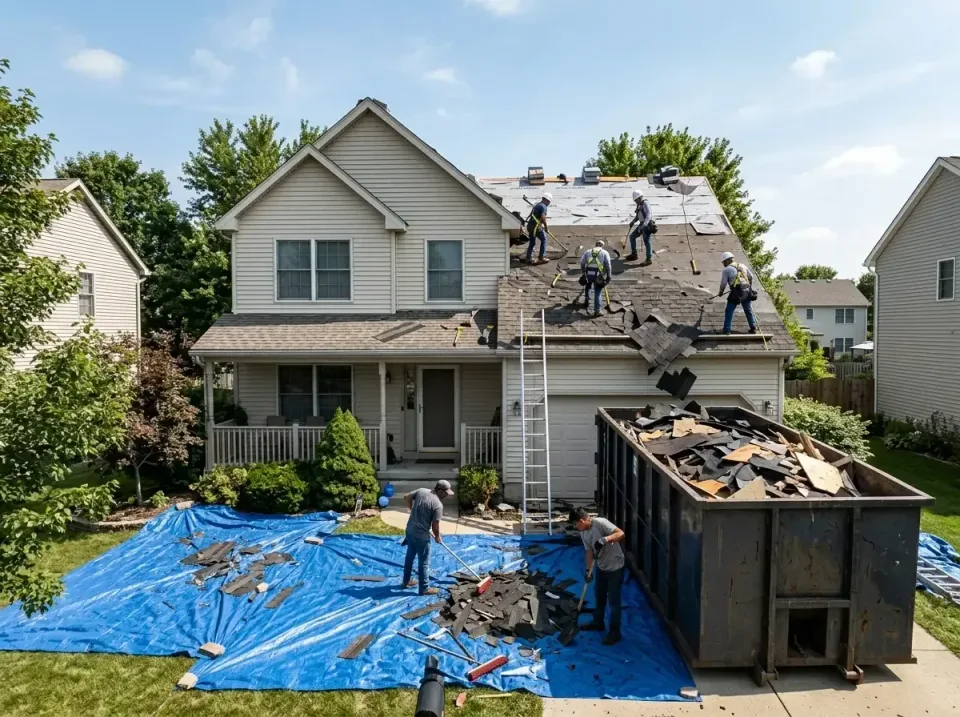 roof-replacement-debris-remova-004 — frequently asked questions, Cheapest Dumpster Rentals in Richton Park, IL